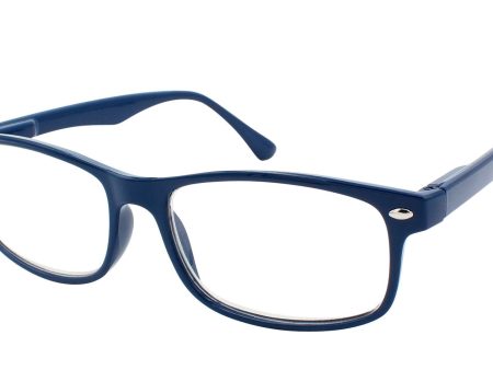 Talla: Talla única - Gafas de Lectura Presbicia Vista Cansada - Graduadas +1.00 Dioptrías Montura de Pasta Azul Diseño Moda Hombre Mujer Unisex Lentes de Aumento para Leer Ver de Cerca Patillas Bisagras Resorte Embalaje Deteriorado Hot on Sale