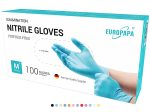 EUROPAPA Lote de 100 guantes desechables de nitrilo - Sin polvo - Sin látex - No estériles - Sin látex - Azul claro Embalaje Deteriorado (Cad: 30 04 2028) Cheap